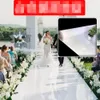 أبيض اللون مرآة الزفاف السجاد الممر عداء 1 متر 1.2 متر 1.5 متر 2 متر واسعة الرقص الطابق عيد الميلاد السجاد الزفاف خلفية الديكورات