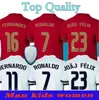 20 21 RONALDO soccer jerseys JOAO FELIX NEVES BERNARDO CANCELO RUBEN away white 16 17 22 23 national team Adult+ Kids kit football shirt