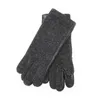 gants en cuir tricotés