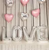 32 Inch 4 Colors LOVE Foil Balloons Set Valentine's Day Make a Proposal Decoration Balloon Lover Silver Golden Pink Champagne Air For Party