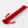 Velvet Single Pencil Bag Soft Pen Pouch Holder Pen Case With Rope for Rollerball Fountain Ballpoint Pen6068959