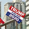 Trump Flag Hanging 90*150cm Trump Keep America Great Banners 3x5ft Digital Print Donald Trump 2020 Flag 20 Colors Decor Banner HHF1710