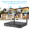 Amsorx 4CH 1080P 홈 보안 WiFi CCTV 시스템 무선 NVR 키트 2.0MP 실외 방수 IP 카메라 P2P 비디오 감시 세트