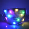 LED LIGHT UP HALLOWEEN Designer de Natal Máscaras Facas Máscaras LED luminosas Luminous PROM Nightclub Halloween Decoração Máscara brilhante R9733143