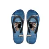 Mignon animal de compagnie denim imprimé denim personnalisé chats pantoufles de plage d'été tongs en caoutchouc flip fash girls cowboy sandals bleu chaussures h8kr 20