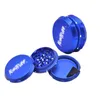 60mm Tobacco Grinder 3 Layers aluminum Grinders Herb Cigarette Smoking Spice Crusher With Handle