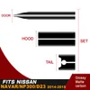 Adesivo per auto adatto per NISSAN NAVARA NP300 laterale-cofano-coda porta baule posteriore freddo Shark Stripe grafica decalcomanie per auto in vinile