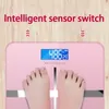 Freeshipping Glass Smart Electronic Scales Floor Body Fat Scale Bathroom LCD Body Weighing Monitor Home Digital Weight Measure Tools