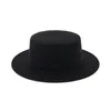 Nouveauté Vintage unisexe plat Gentleman chapeaux hommes laine large bord haut chapeau melon dames femmes Jazz chapeaux