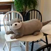 Juguete de peluche de nutria de río euroasiática Reallife de 40-80cm, muñeco de peluche de Animal salvaje realista, juguetes de perezoso suaves y encantadores, bonito regalo para chico