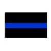 Dunne blauwe lijn vlag Directe fabriek groothandel 3x5fts 90cmx150cm Wethandhavingsofficieren VS Amerikaanse politie