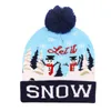 LED Christmas Hats Sweter Knitle Beanie Świąteczny Świąteczny Prezent Świąteczny dla dorosłych dzieci Xmas 2021 Nowy Rok Decorati1726395