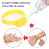 Ajustable desinfectante para las manos pulsera de la mano dispensador de desinfectante de la bomba portátil con brazalete de la muñeca instalable HHF1106