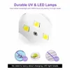 Ei Shape 3W UV LED-lamp voor Nail Single Finger Lamp Nail Gel Polish Droger Droogmachine Smart Sensor 45s / 60s USB-connector