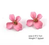 Personalized Candy Color Flower Stud Earring New Fashion Small Flower Earrings for Women Girls Korea Style Jewelry Epacket free