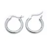 Dalaran 100 925 Orecchini in argento sterling per donne uomini orecchini a cerchio Simple Circolo rotondo Ear Are Oreg Ore Orello Cucciolo9223561