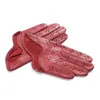 Gants en cuir véritable pour femmes, pour spectacle de danse, respirant, demi-paume, gants en peau de mouton, tendance à la mode, 06661