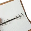 A6 / A5 / B5 Classic Refillerbar Planner Notebook Loose Pocket Läder 6 Hål Ring Binder Journal Hard Cover Diary Business Notebook1