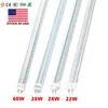 T8 4ft Tube Lights Ampoule LED 18W 22W 28W 4 pieds 4ft LED T8 G13 Light Tube Shop Light Warehouse Tube Lamp