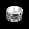 Silver ägg tårtor mögel mini hemlagad paj quiche bakpanna kakor pudding mögel diy bakning verktyg kit aluminium legering