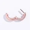 925 Sterling Silver Earrings Luxury Bling Zircon Hoop Earrings Fashion 18K Gold Rhodium Plated Small Circle Women Designer Earring8400827