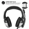 Onikuma K5 Wired Headphones Super Bass Stereo för PS4 Buller Avbrytande MIC LED Gaming headset över örat