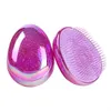 Egg Shape Glitter Hair brushes Anti Static Styling Tools Hair Comb Hairdressing Detangling Brushes Hair Care Tools