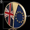 5PC UK BREXIT EU Folkomröstning Independence Craft Gold Commemorative Euro -mynt med skyddskapsel4374785