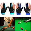 Fem fingrarhandskar Jaycosin vinter spandex snooker tre-finger biljard handskar pool vänster och höger hand öppen l5010031210m