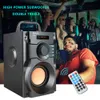 Freeshipping Big Power Bluetooth Haut-parleur Sans fil Stéréo Subwoofer Haut-parleurs de basses lourdes Lecteur de musique Support Écran LCD Radio FM TF