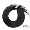 Strong Double Sided Adhesive Tape In Extensions #1 Jet Black Natural Human Hair Brazilian Remy Straight Seamless Pu Skin Weft Tape Hair 20pc