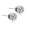 Stainless steel diamond stud crystal earrings women mens fashion jewelry hip hop will and sandy gift