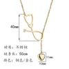 Rvs Stethoscoop Ketting Nieuwe Mode Medische Sieraden Legering I Love You Hart Hanger Ketting voor Vrouwen