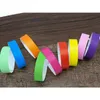100 pcs 19 * 250mm tyvek papel pulseiras descartáveis ​​identificação impermeável marca pulseira para eventos promocional partido playground jóias