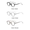 Vintage Men titanium Glasses Frame Square Women Myopia recept Optiska glasögon.