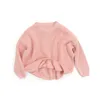 Baby Solide Casual Basic Trui O Hals Dikke Kinderen Slouchy Zachte Wollen Gebreide Kleding voor Jongens Meisjes Kinderen Trui met Lange Mouwen5402751