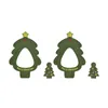 Forma Árvore de Natal Teether Baby Teething Toy BPA segura Silicone infantil Mordida dos presentes do Natal do bebê mordedor