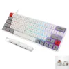 gk64xs gk64x kailh silent red brown switch hot swappable bluetooth dual mode Custom Mechanical Keyboard rgb switch leds type c1