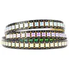 WS2812B adressables IC Pixel RGB LED Light Strip rêve couleur LED bande flexible étanche IP30 / IP65 DC5V Noir PCB