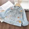 Girls Jackets Hole Cowboy Style Teens Outerwear embroidery Fashion Girls Jackets Coats Children039s Clothing Kids Jean Jacket1881753