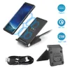 Supporto per caricabatterie wireless Qi pieghevole veloce da 15 W Supporto per telefono per stazione dock di ricarica per Samsung S10 S20 Huawei Xiaomi