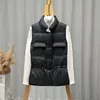 Parkas en duvet pour femmes 2022 automne et hiver gilet court blanc canard taille col montant veste vêtements1 Luci22