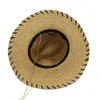 Sommar kvinnor män papper strå sol hattar brittisk stil bred brim solskydd hatt utomhus resa solhat panama beach cap