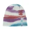 Cappello di moda Nuovo Inverno Donna Uomo Tie Dye Cappelli in maglia Cappellini colorati Orecchio caldo Cappello da esterno Hip Hop Cuffed Beanie Sci Copricapo all'uncinetto BY1595