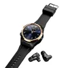 Worldfirst Smart Watches Wireless Bluetooth Headphones TWS HiFi Enchone Sport Fitness Watch+ Buts de orelha com pressão cardíaca de pressão de oxigênio no sangue para Andorid iOS Stocks