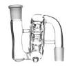 Hookahs New Ash Catcher 7 Holes Perc 14mm 18mm Joint Adapter Percolator Reclaimer för glas bongs DAB rig