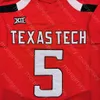 Wsk Custom Texas Tech TTU Football Jersey NCAA College Wesley High Tony Jones Eli Howard Erik Ezukanma R.J. Turner T. J. Vasher Brooks Crabtree