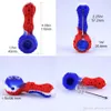 2021 Peanut Style Silicone Smoking Pijpen Honingraat Stijlen Oliebrander DAB RIGHT Tobacco Water Pipe