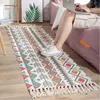 Tapis de sol tapis de décoration d'intérieur, couverture de porte de chambre à coucher, tapis de chevet rétro uni, fait à la main avec des points fins, coussin de canapé ethnique 8829625