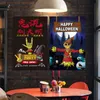 HALLOWEEN HOTEL Restaurant KTV Двери висит Фестиваль Partys Поставки Ткань Тыквенный Череп Череп Halloweens Подвеска T9i00544